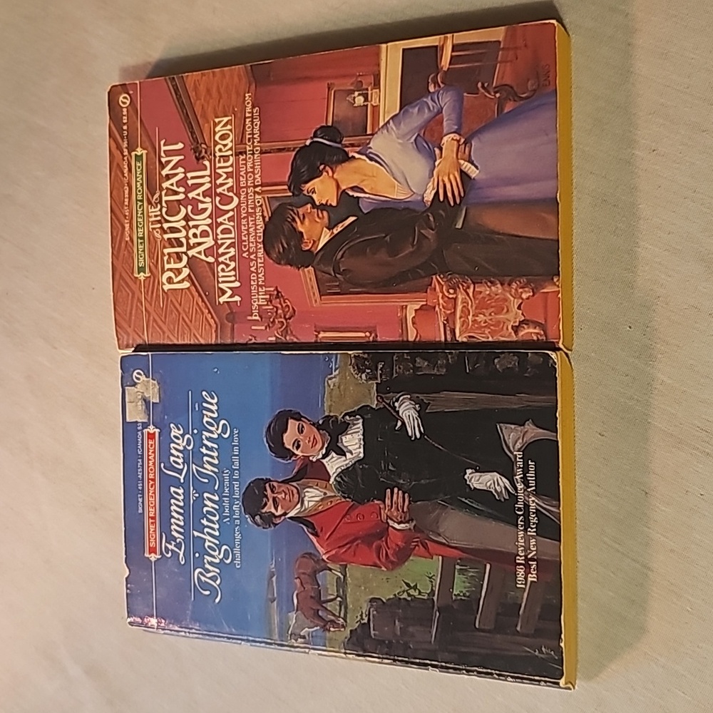 Brighton Intrigue & the Reluctant Abigail set of 2 romance books